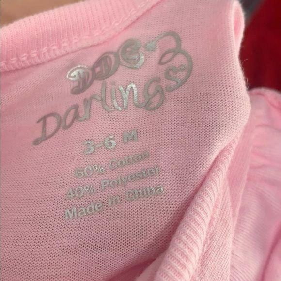 DDG Darling Princess In Training 2 Piece 3/6 months striped Shorts Set - Picture 6 of 7